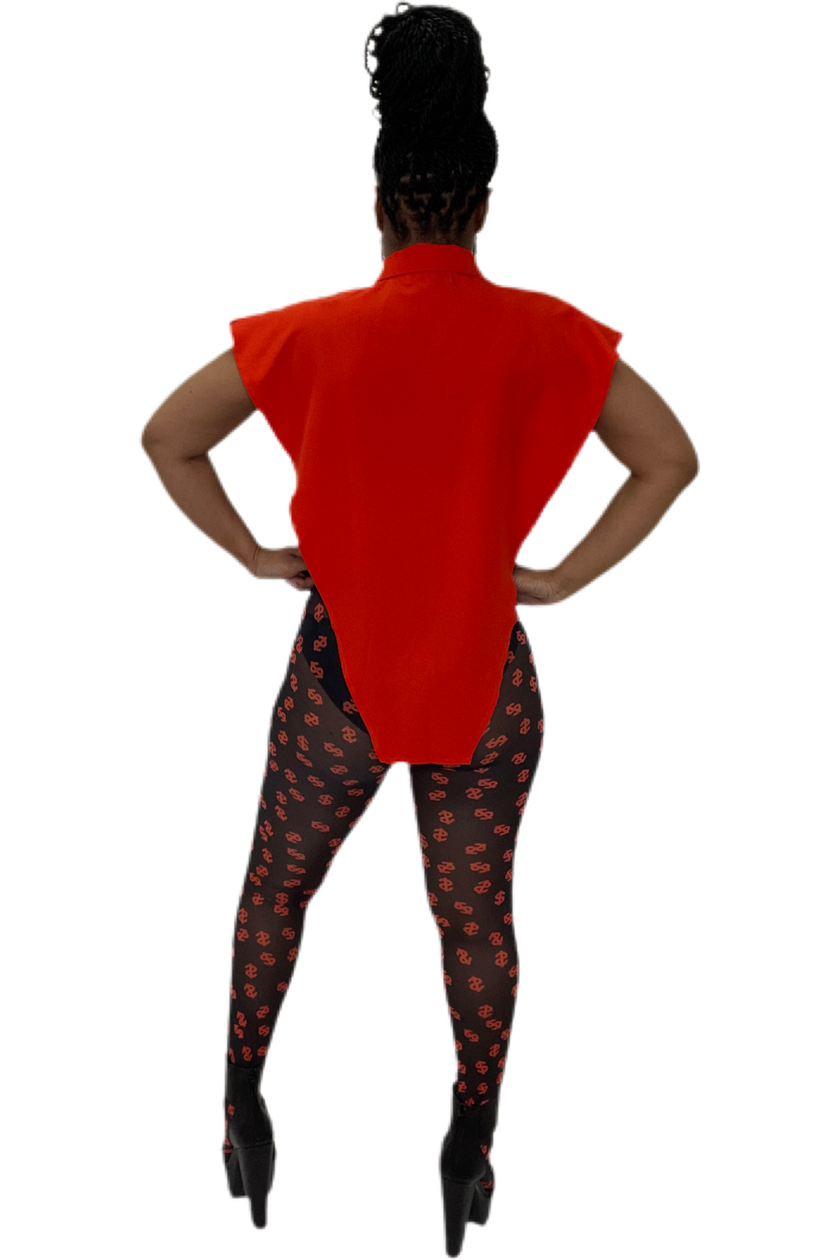 RED VICTORIOUS V BLOUSE