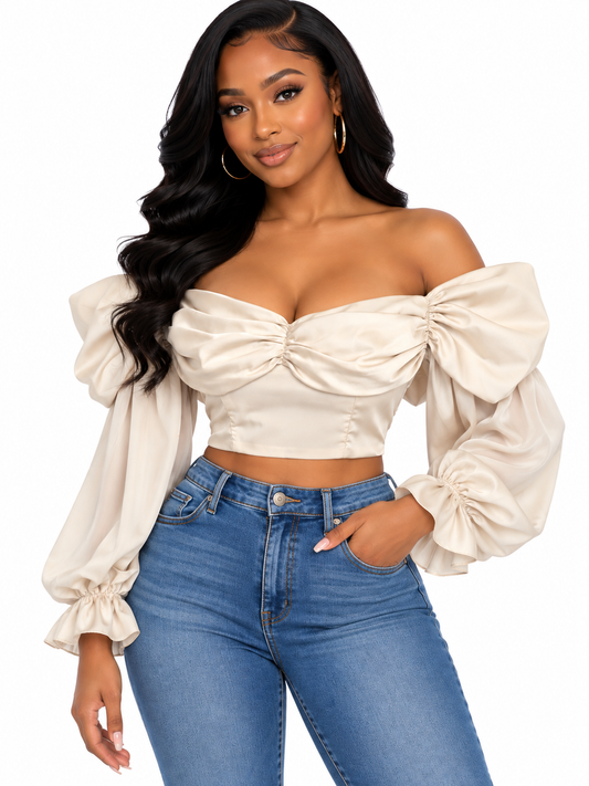 BELLE TOP- Burgundy