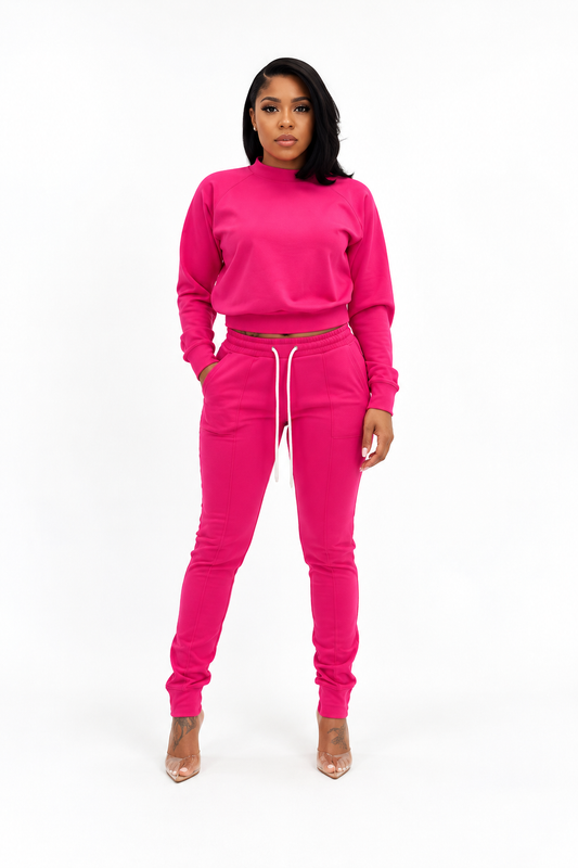 FUCHSIA PINK OG JOGGER SET